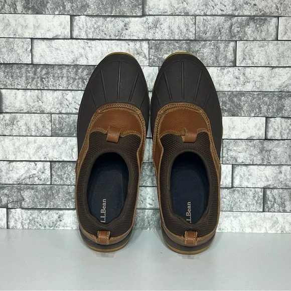 LL Bean Storm Chaser Low Womens 11 Leather Waterproof Winter Slip On Boots - Picture 6 of 8